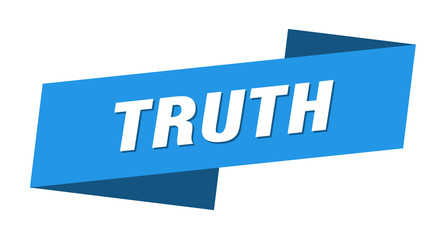 truth banner template. truth ribbon label sign