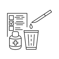 Immunization black line icon. Immune system protection in children. Pictogram for web page, mobile app, promo. UI UX GUI design element