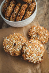 handmade cookies with sesame
