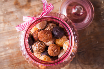 handmade cookies in pot