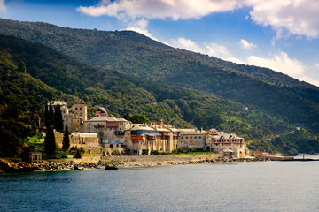 Monastery in Mount Athos Greece