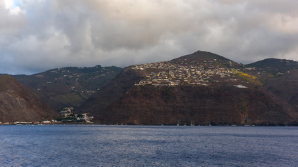 the city of Jamestown on the Saint Helena island