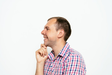 Fototapeta premium Man thinks