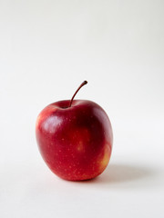 red apple on white Infinity cove background