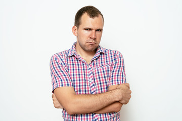 Fototapeta premium Portrait of a man arms folded