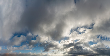 Fantastic clouds at sunrise