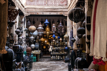 shop for Moroccan tin lamps
