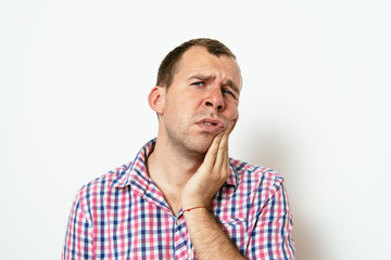 Obraz premium Men Toothache