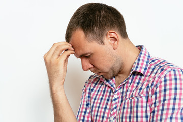 Fototapeta premium Man thinks