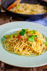 Pasta with bacon