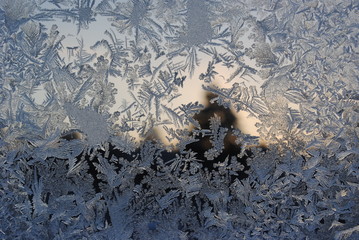 the patterns on the window