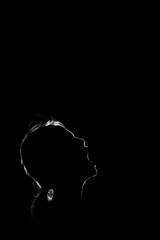 Black and white silhouette
