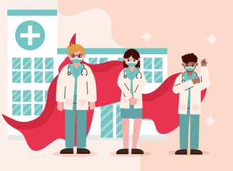 doctor hero, physicians staff with cape care hospital