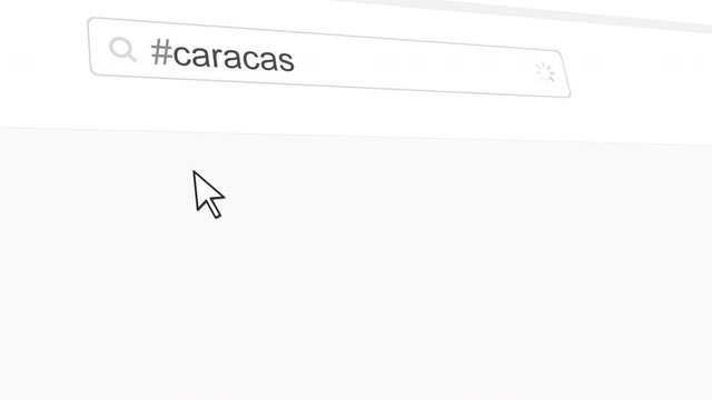 caracas hashtag search through social media posts