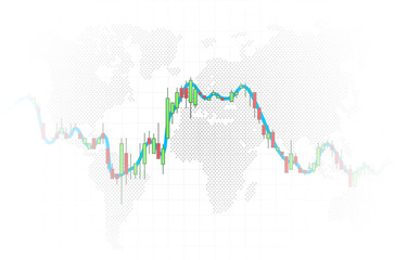 Finance trader graph information, buy and sale broker.
