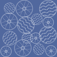 Set of ornamental vector seamless patterns. Endless texture for wallpaper, pattern fills, web page background, surface textures. Modern design ornament with waves, floral theme, moroccan design