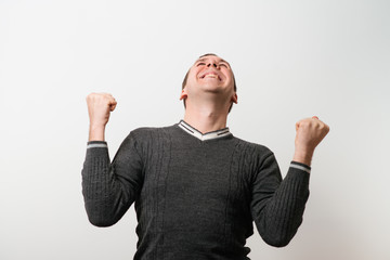 Fototapeta premium Joyful, a very happy man
