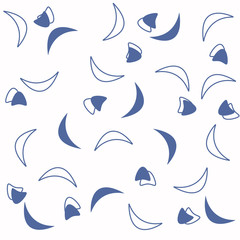 Obraz premium Set of ornamental vector seamless patterns. Endless texture for wallpaper, pattern fills, web page background, surface textures. Modern design ornament with waves, floral theme, moroccan design