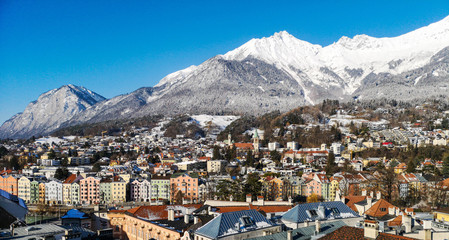 Innsbruck Panorama Altstadt und Sehenswürdigkeiten