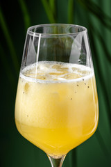 cocktail with mango on a summer background