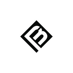 nb letter original monogram logo design