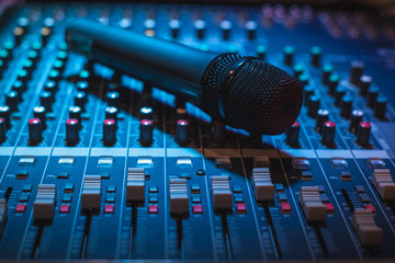 microphone and mixer