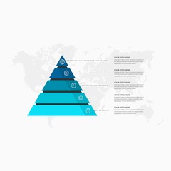Fototapeta premium Creative Triangle Infographic Element
