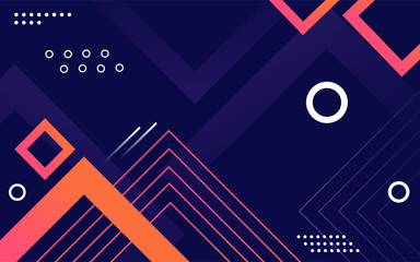 Abstract gradient geometric shapes background.