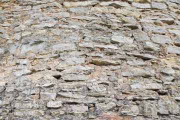 old masonry, old wall of rubble stone