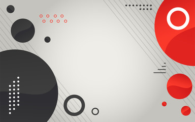 Obraz premium Abstract geometric modern circles background.