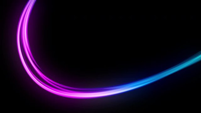 Glowing neon rays abstract background motion. Bright energy flow for business presentation. Seamless loop.