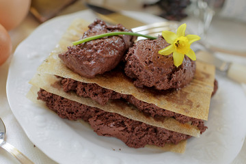 France, Paris, Recette de la mousse au chocolat