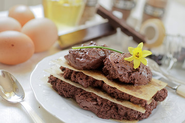 France, Paris, Recette de la mousse au chocolat