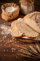 Homemade bread concept