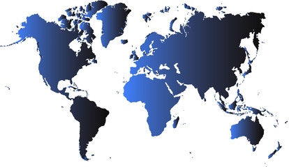 Fototapeta na wymiar World Map Vector Illustration