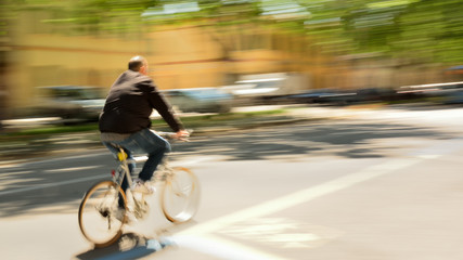 Fototapeta premium in bicicletta