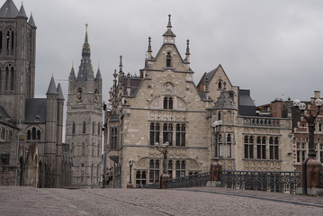 Fototapeta na wymiar Ghent city in east Flanders of Belgium