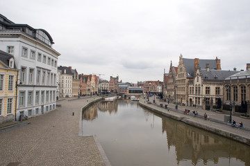 Ghent city in east Flanders of Belgium