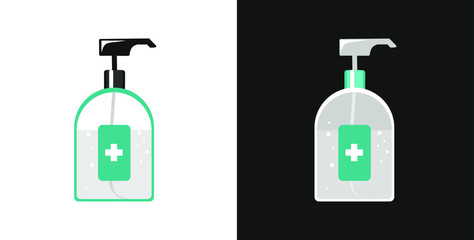 Hand sanitizer pump bottle, washing gel, alcohol gel
