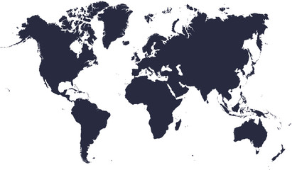 Obraz premium World Map Vector Illustration