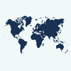 Obraz na płótnie Canvas World Map Vector Illustration