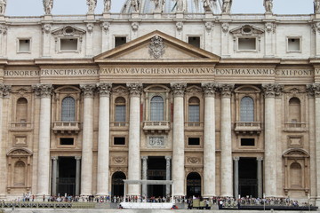 Fototapeta na wymiar Saint Peter Basilica in Rome, Italy