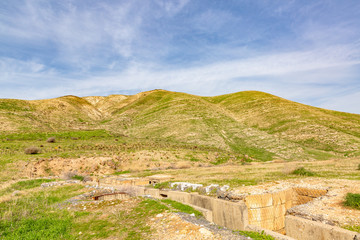 Military bunker a between Israel and Syria , Golan height