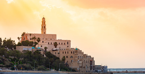 old town port of jaffa in Tel Aviv Isreal.	
