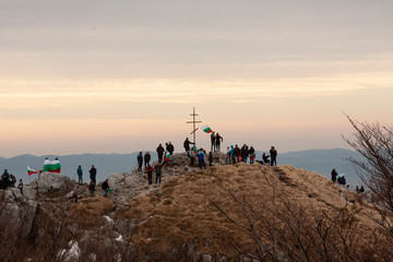 people around bulgarian monument