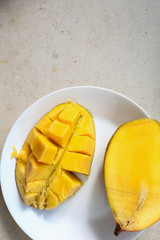 fresh fruit mango healthy food vitamins eco vegan tropical