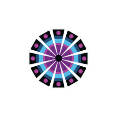 Obraz premium Aboriginal art dots painting icon logo design