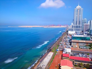  View of Colombo Port city in Sri Lankan Sea from Kollupitiya.