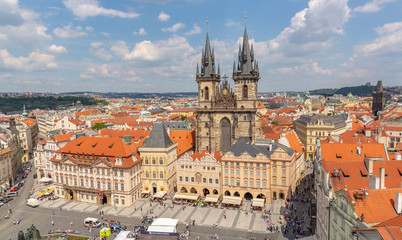 Naklejka na ściany i meble Old Town Square in Prague 