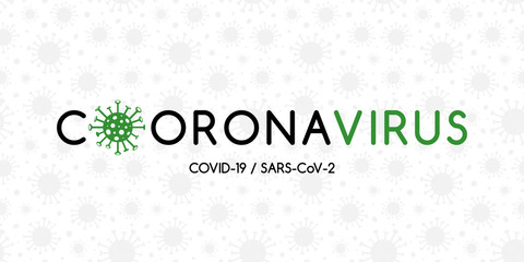 Fototapeta premium New dangerous disease COVID-19. Global coronavirus epidemic. Banner. Vector illustration